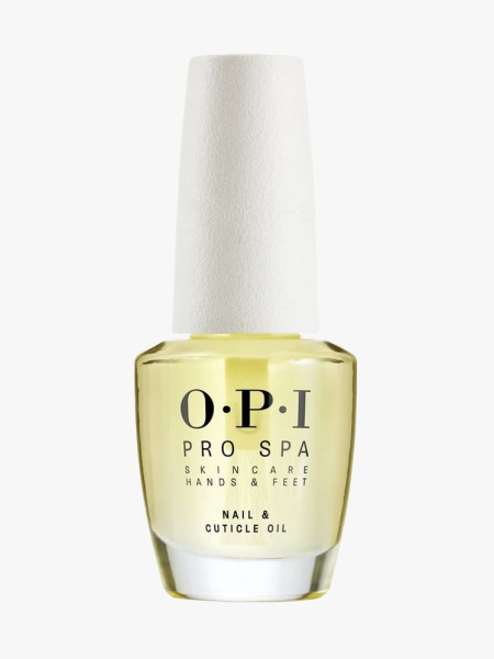 OPI Pro Spa Nail & Cuticle Oil in branded component on a light gray background